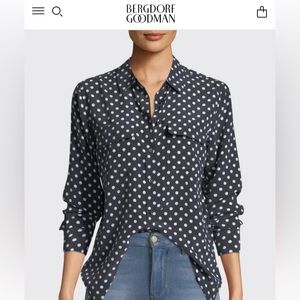 NWT Equipment Slim Signature Silk button down size S